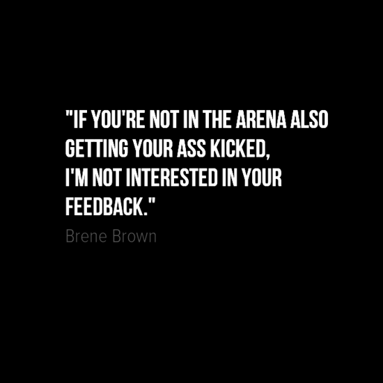 Brené Brown arena quote